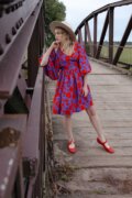 Sukienka butterfly z wiskozy premium mini