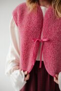 Kamizelka Merino Różowa- limitowana. CHWILOWO WYPRZEDANA!